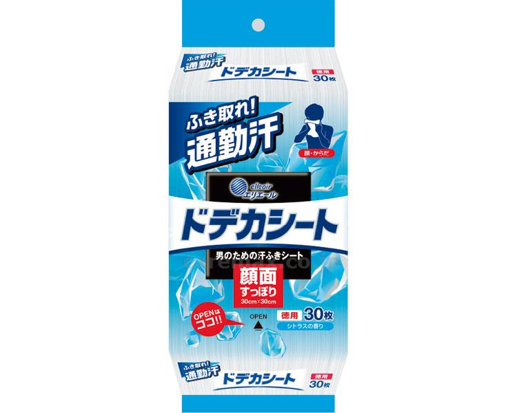【※法人・施設限定・送料別途】エリエール ドデカシート男のための汗ふきシート / 733590 30枚（12） 徳用(cm-39