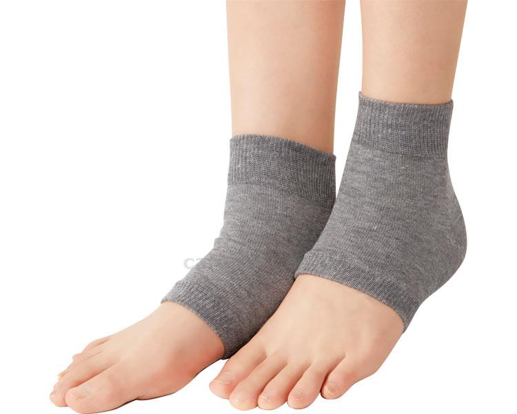 遠赤シルク足首サポーター 2枚組 / グレー【販売単位:1】(cm-398200)(cm-398200)[1組]
