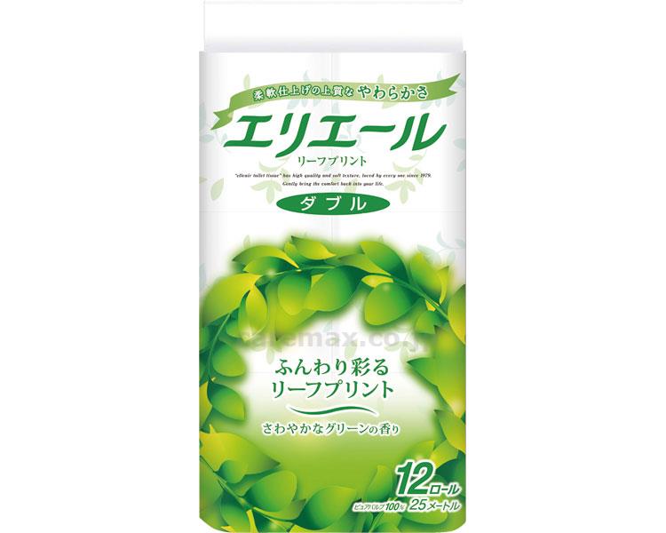【※法人・施設限定・送料別途】エリエールトイレットティシュー リーフプリント / 723974 12Rダブル(6)(cm-398