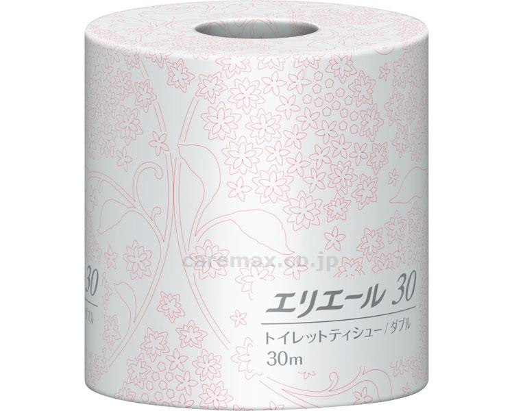 【※法人・施設限定・送料別途】エリエール トイレットティシュー ダブル / 723084 30m【販売単位:80】(cm-399