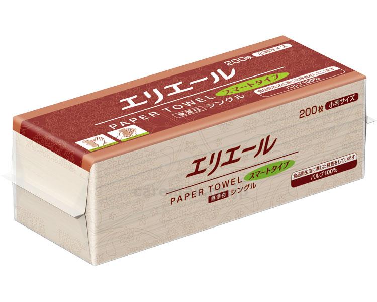 【※法人・施設限定・送料別途】エリエールペーパータオルスマートタイプ無漂白 / 703514 シングル 200枚小判(cm-39