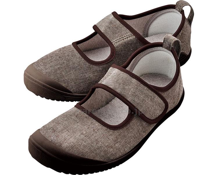 【※法人・施設限定・送料別途】入院サポートシューズ / 091484 ブラウン 24.0cm(cm-401398)【販売単位:1