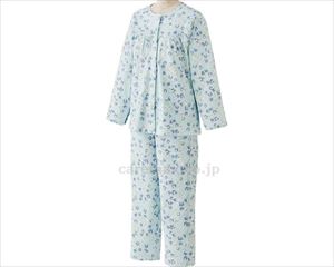 フルオープンパジャマ / 38515-02 L サックス(cm-403379)【販売単位:1】 フルオープンパジャマ / 38515-02 L サックス(cm-403379)【販売単位:1】