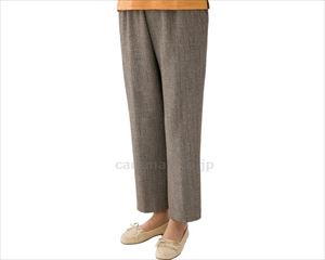 縦のびストレートパンツ / 89210-22　L　モカ(cm-404286)[枚]