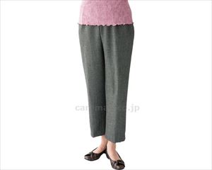 縦のびストレートパンツ / 89210-31　M　ライトグレー【販売単位:1】(cm-404289)(cm-404289)[1枚