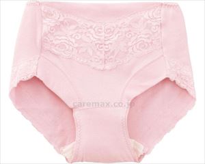 安心快適フロントレースショーツ / 39597-02　L　ピンク【販売単位:1】(cm-404543)(cm-404543)[1