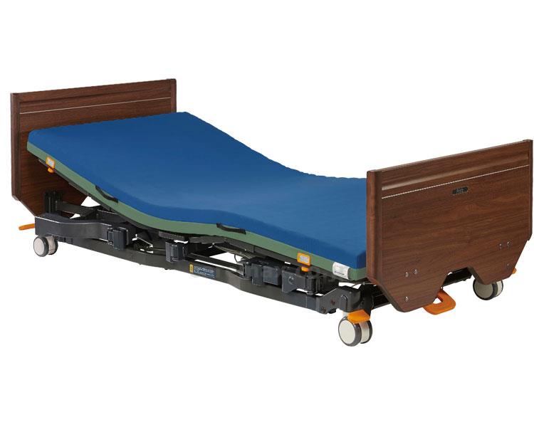 【※大型商品・送料別途】アーデル 2モーター 連動HB 木製フラット / P400-62BF 4輪ロック ダークブラウン【販売単