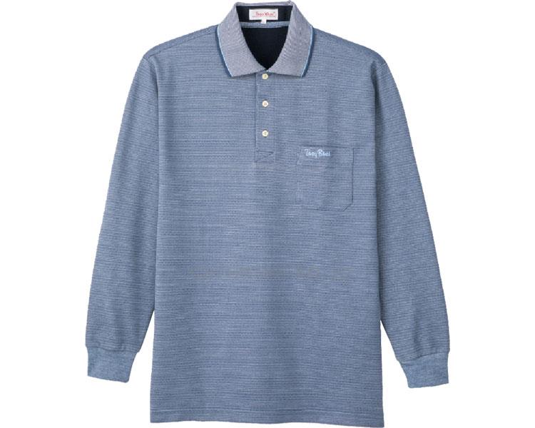長袖ポロシャツ / 89750-02 L ネイビー(cm-406203)[枚]