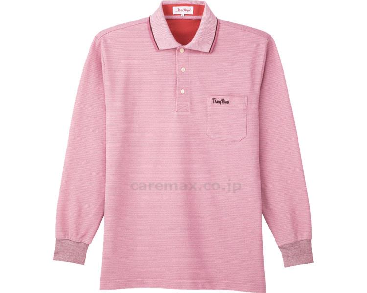 長袖ポロシャツ / 89750-22 L レッド(cm-406209)[枚]