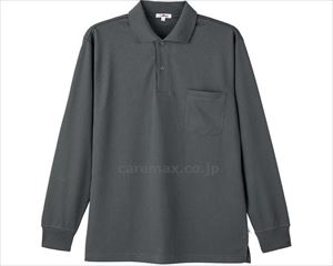 長袖ポロシャツ / 89752-22　L　チャコール(cm-406221)[枚]