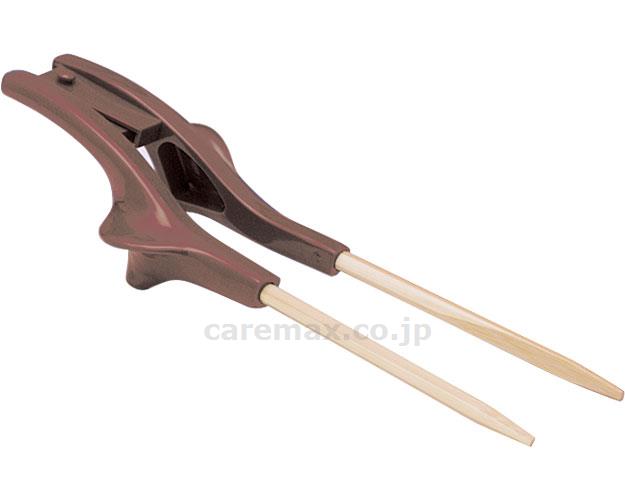 【※定価販売厳守・価格統制】(E1587)箸ぞうくんクリア / S-12 茶色（22cm） 右手用【販売単位:1】(cm-408