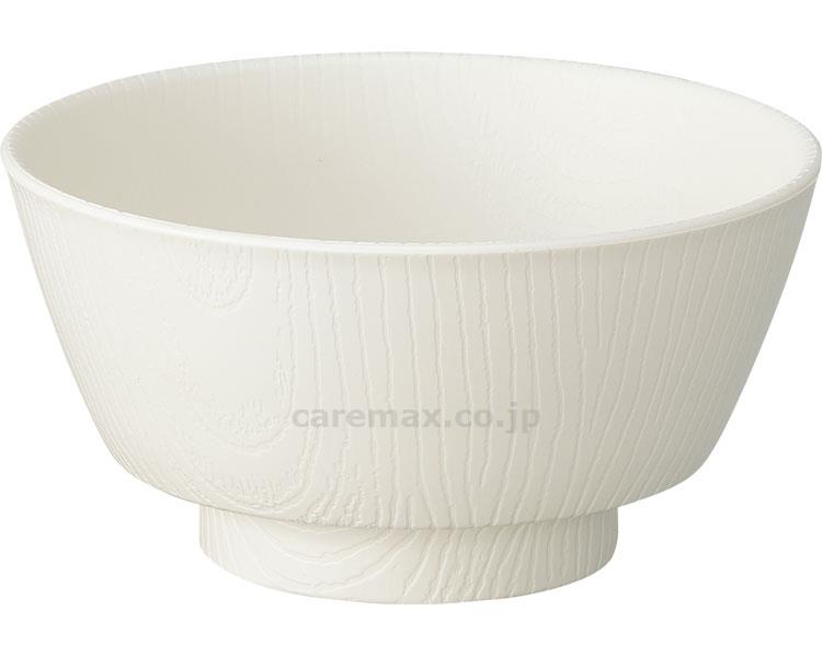 【※定価販売厳守・価格統制】【※法人・施設限定・送料別途】(E1589)木目 持ちやすい汁椀 / NBLS2 クリーム【販売単位