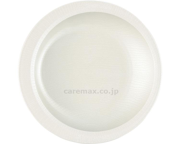 【※定価販売厳守・価格統制】【※法人・施設限定・送料別途】(E1590)木目 すくいやすいプレート / NPLS2 クリーム【販