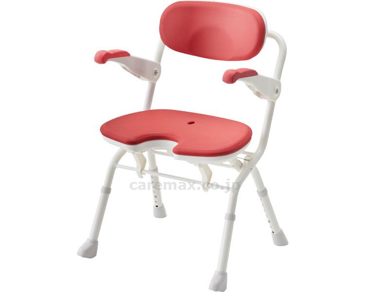 【※法人・施設限定・送料別途】(S0981)楽らく開閉シャワーベンチ U / 536-085 レッド(cm-412122)【販売