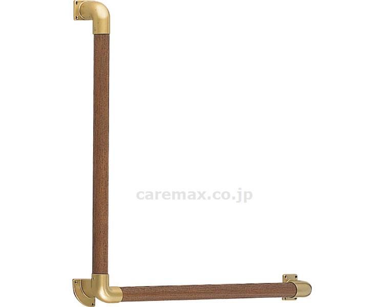 L形丸棒手すり（自然木） 600×600 / BR-511N AG･Mオーク【販売単位:1】(cm-412556)(cm-412