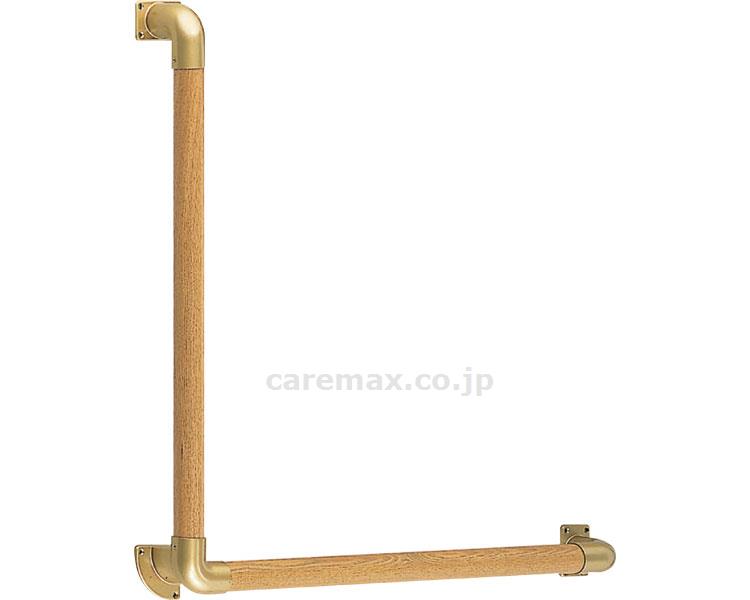 L形丸棒手すり（自然木） 600×600 / BR-511N AG･Lオーク【販売単位:1】(cm-412557)(cm-412