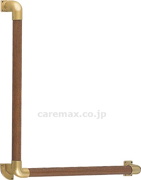 L形丸棒手すり（集成材） 600×600 / BR-511S AG･Mオーク【販売単位:1】(cm-412559)(cm-412