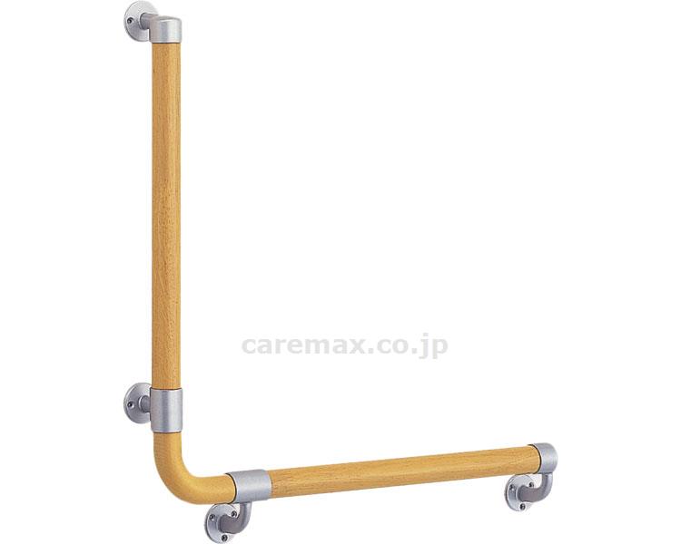L形丸棒手すり（右） 600×600 / BR-515R AG･Mオーク【販売単位:1】(cm-412578)(cm-41257