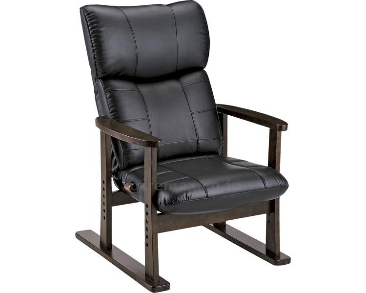 【※法人・施設限定・送料別途】(H0969)リクライニングチェア / SCYS-D1800HR ブラック【販売単位:1】(cm-
