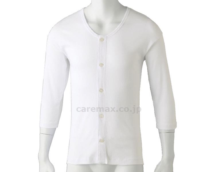 7分袖大きめボタンシャツ（2枚組） / 89818-02 L ホワイト【販売単位:1】(cm-414323)(cm-414323