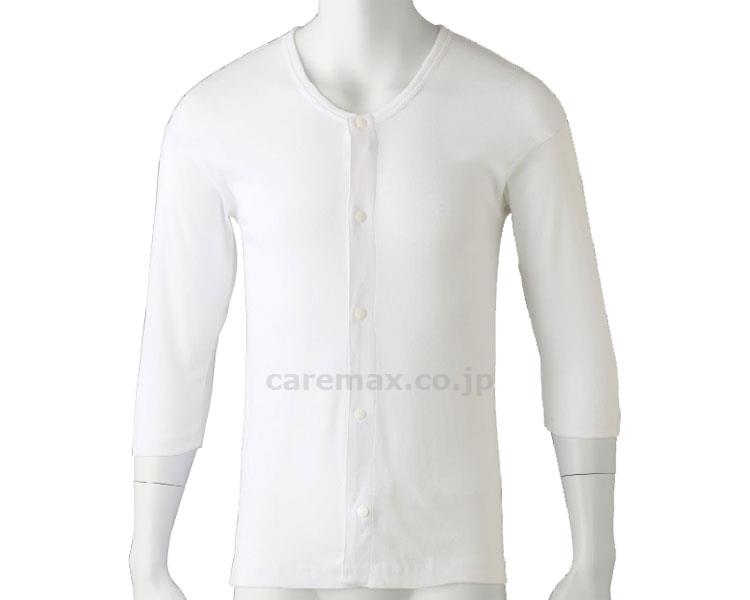 7分袖ホックシャツ（2枚組） / 89820-04 S ホワイト【販売単位:1】(cm-414329)(cm-414329)[1