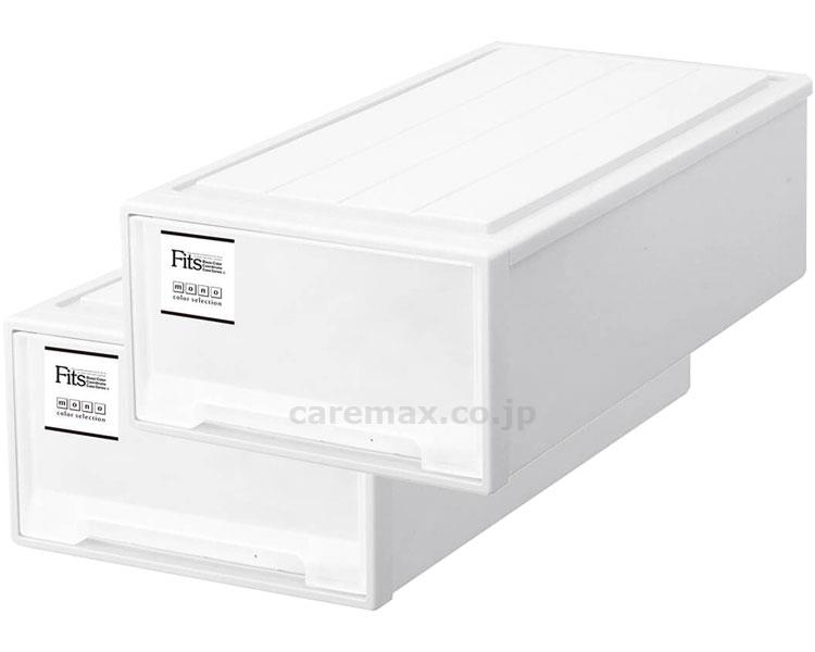 【※法人・施設限定・送料別途】【※大型商品・送料別途】フィッツケース ロング 2個1組 / ホワイト(cm-446374)【販売