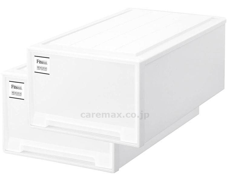 【※法人・施設限定・送料別途】【※大型商品・送料別途】フィッツケース ディープL 2個1組 / ホワイト(cm-446378)【
