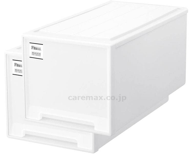 【※法人・施設限定・送料別途】【※大型商品・送料別途】フィッツケース ビッグ 2個1組 / ホワイト(cm-446379)【販売