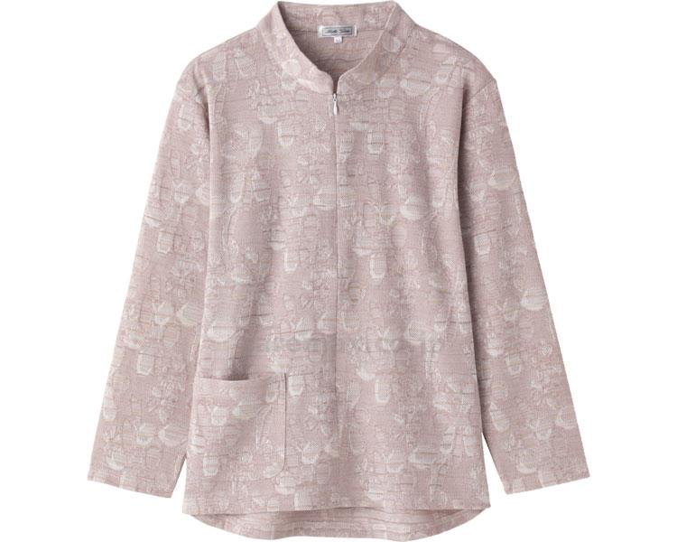 ロングファスナージャカードTシャツ / 98046-03 LL ベージュ【販売単位:1】(cm-453663)(cm-45366