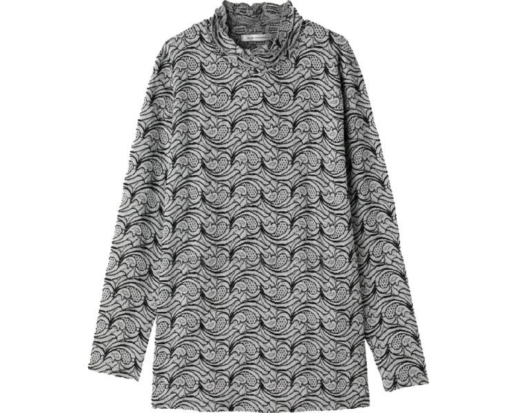 綿混レースジャカードTシャツ / 98190-31 M～L グレー【販売単位:1】(cm-454072)(cm-454072)[