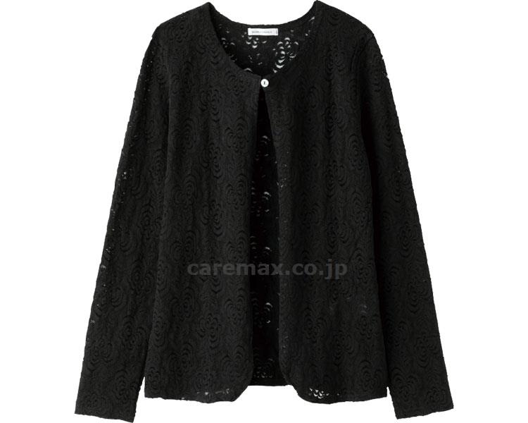 綿混レースジャカードトッパー / 98191-41 M～L ブラック【販売単位:1】(cm-454079)(cm-454079)