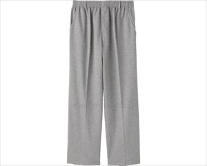 天竺ストレートパンツ / 98489-01　M　グレー【販売単位:1】(cm-454816)(cm-454816)[1枚]