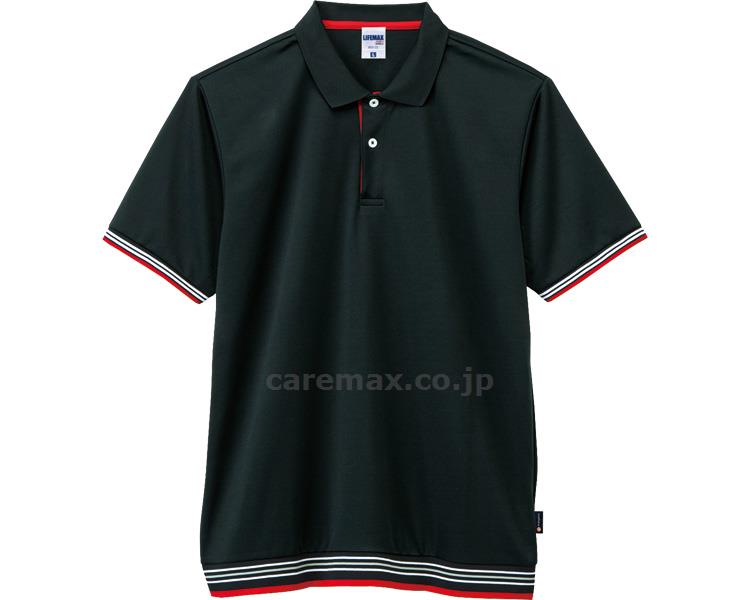 裾ラインリブドライポロシャツ / MS3122　ブラック　3L【販売単位:1】(cm-456550)(cm-456550)[1枚