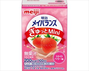 (E1695)明治 メイバランスぎゅっとMini ストロベリー味 / 100mL【販売単位:1】(cm-459608)(cm-4