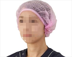 【※法人・施設限定・送料別途】サージキャップ　ジャバラタイプ / 076186　ピンク　100枚入(cm-460264)[ケース