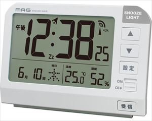 MAG電波目覚まし時計 ホーネット / T-767 WH-Z(cm-469528)【販売単位:1】