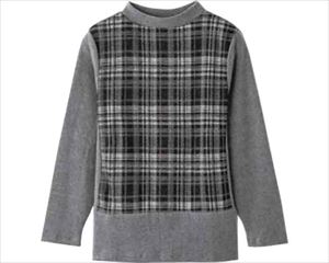 前・後ろ着られるあったかTシャツ / 98643-12 L グレー(cm-469549)【販売単位:1】 前・後ろ着られるあったかTシャツ / 98643-12 L グレー(cm-469549)【販売単位:1】