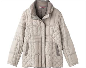 軽量配色ダウンコート / 98650-22 L グレー(cm-469705)[枚]