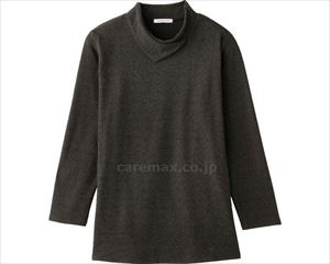 衿元あったかTシャツ / 98743-41 M～L ブラック(cm-470127)[枚]