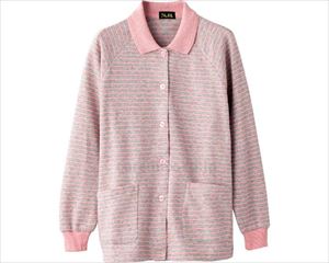 裏起毛マグネット釦全開カーディ / 98816-01 M～L ピンク(cm-470538)[枚]