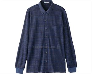 毛混ワンタッチテープニットシャツ / 98840-21 M ネイビー(cm-470719)[枚]