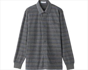 綿混ワンタッチテープニットシャツ / 98841-02 L グレー(cm-470723)[枚]