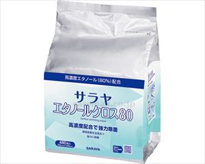 【※法人・施設限定・送料別途】サラヤ　エタノールクロス80　詰替 / 44144　480枚【販売単位:4】(cm-473682)