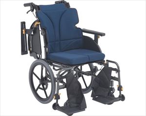 【※法人・施設限定・送料別途】グレイスコア アジャスト 介助式 GRC-61B / 座幅40cm M-12（ネイビー）(cm-4