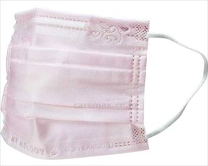【※法人・施設限定・送料別途】大人用不織布プリーツマスク（エンボス）　10枚入 / MSKPE4　マイメロディ(cm-47616
