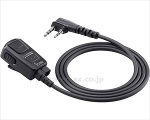 サブチャンネルPTT機能対応タイピン型マイクロホン / HM-238LS　ブラック(cm-476447)[本]