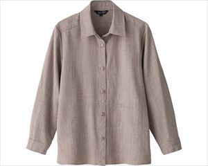 カチオン染ブラウス / 820107-22　L　ベージュ(cm-480683)[枚]