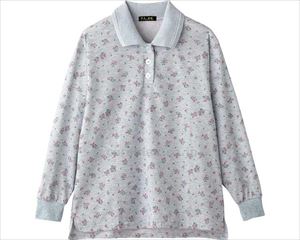 後ろ長め脇テープポロシャツ / 820132-21　M～L　ブルー(cm-480841)[枚]