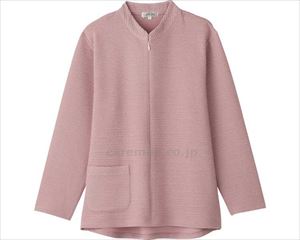 ロングファスナーTシャツ / 820287-11　M～L　ローズ(cm-480979)[枚]