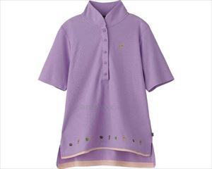 5分袖ワンタッチテープポロシャツ / 820272-22　L　ラベンダー(cm-481268)[枚]